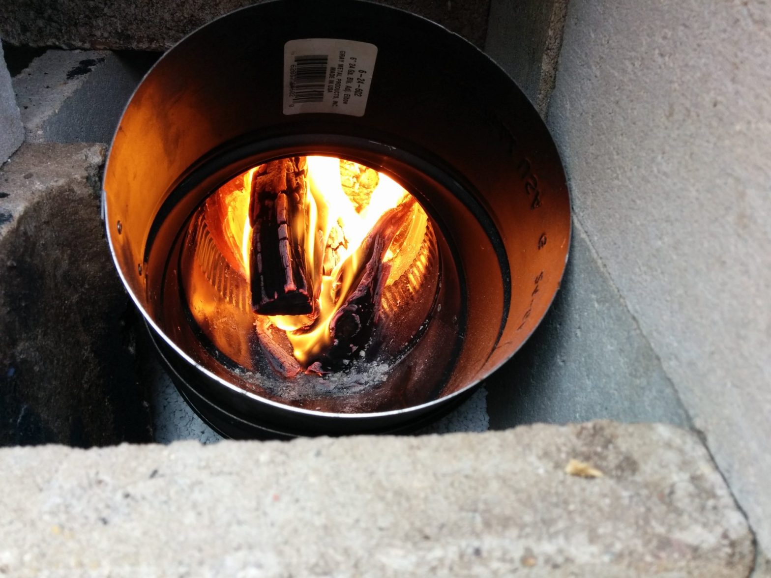 Rocket Stove Combustion Chamber